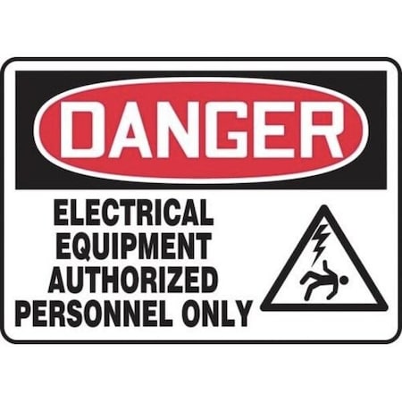 Accuform OSHA DANGER SAFETY SIGN ELECTRICAL MELC010XT MELC010XT